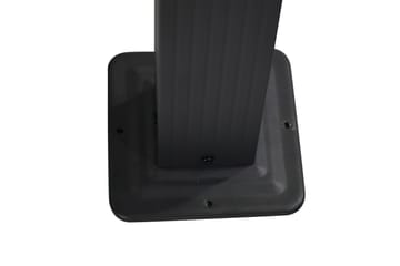 Porto stor pergola 4x3 m i aluminium med tak - Mørkgrå - Hagemøbler & utemiljø - Solbeskyttelse - Pergola