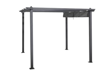 Porto Pergola 3x3 m - Mørk grå - Hagemøbler & utemiljø - Solbeskyttelse - Pergola