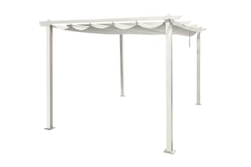 Porto Pergola 4x3 m - Hvit - Hagemøbler & utemiljø - Solbeskyttelse - Pergola
