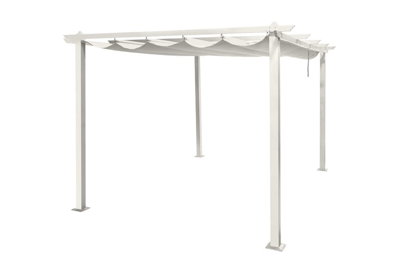 Porto Pergola 4x3 m - Hvit - Hagemøbler & utemiljø - Solbeskyttelse - Pergola