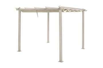 Porto Pergola 4x3 m - Beige - Hagemøbler & utemiljø - Solbeskyttelse - Pergola