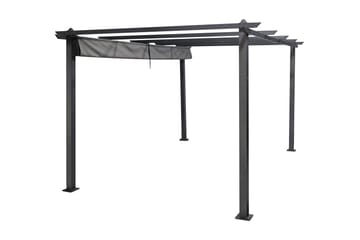 Porto Pergola 4x3 m - Mørk grå - Hagemøbler & utemiljø - Solbeskyttelse - Pergola