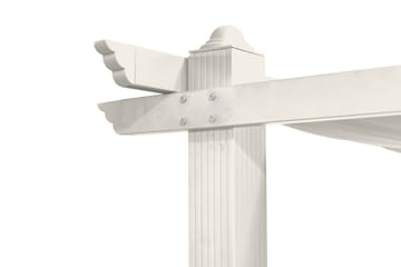 Porto Pergola 3x3 m - Hvit - Hagemøbler & utemiljø - Solbeskyttelse - Pergola
