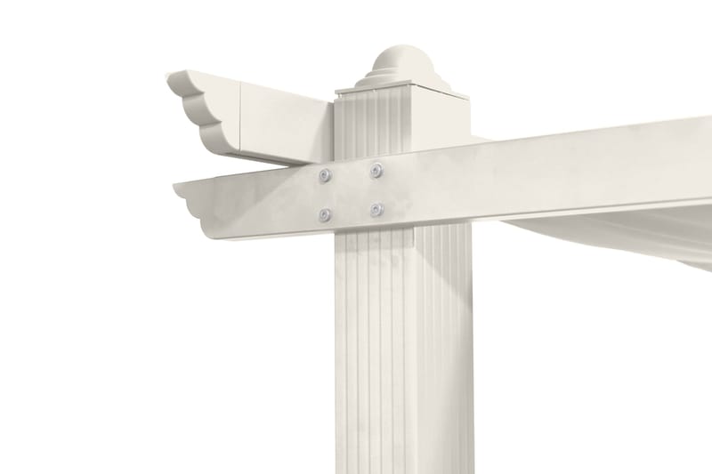 Porto Pergola 3x3 m - Hvit - Hagemøbler & utemiljø - Solbeskyttelse - Pergola