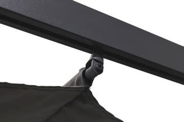 Porto Pergola 4x3 m - Mørk grå - Hagemøbler & utemiljø - Solbeskyttelse - Pergola