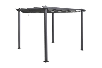 Porto Pergola 3x3 m - Mørk grå - Hagemøbler & utemiljø - Solbeskyttelse - Pergola