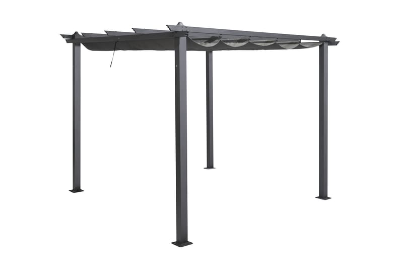 Porto Pergola 3x3 m - Mørk grå - Hagemøbler & utemiljø - Solbeskyttelse - Pergola