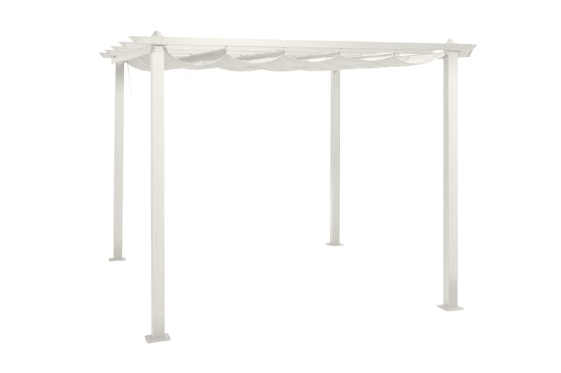 Porto Pergola 3x3 m - Hvit - Hagemøbler & utemiljø - Solbeskyttelse - Pergola