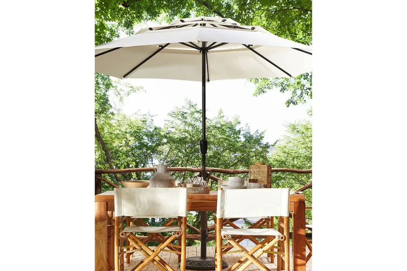 Roblin Parasol 285x285 cm - Beige/Sort - Hagemøbler & utemiljø - Solbeskyttelse - Parasoller
