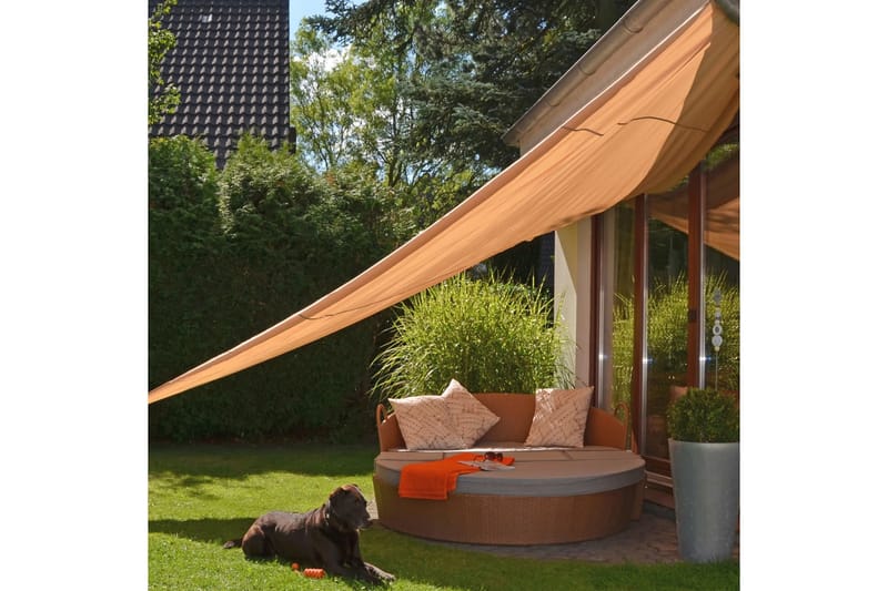 HI Solseil triangulr 5x5x5 m beige - - Solseil HI Solseil triangulr 5x5x5 m beige - - Solseil