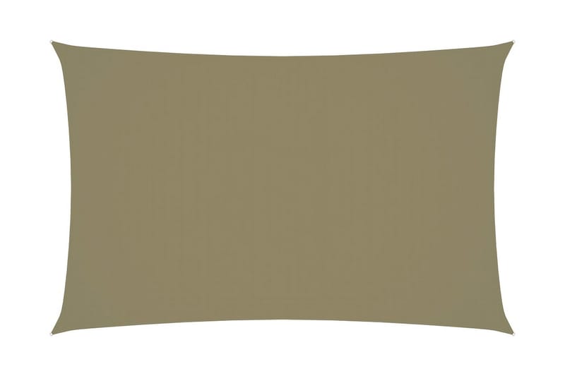 Solseil oxfordstoff rektangulær 2,5x5 m beige - Beige - Solseil