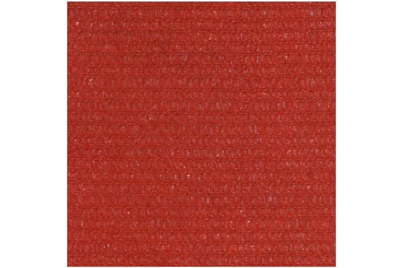 Solseil 160 g/m² rød 2x5 m HDPE - Rød - Solseil