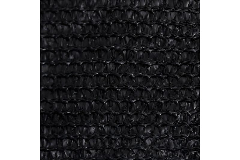 Solseil 160 g/m² svart 2,5x4,5 m HDPE - Svart - Solseil