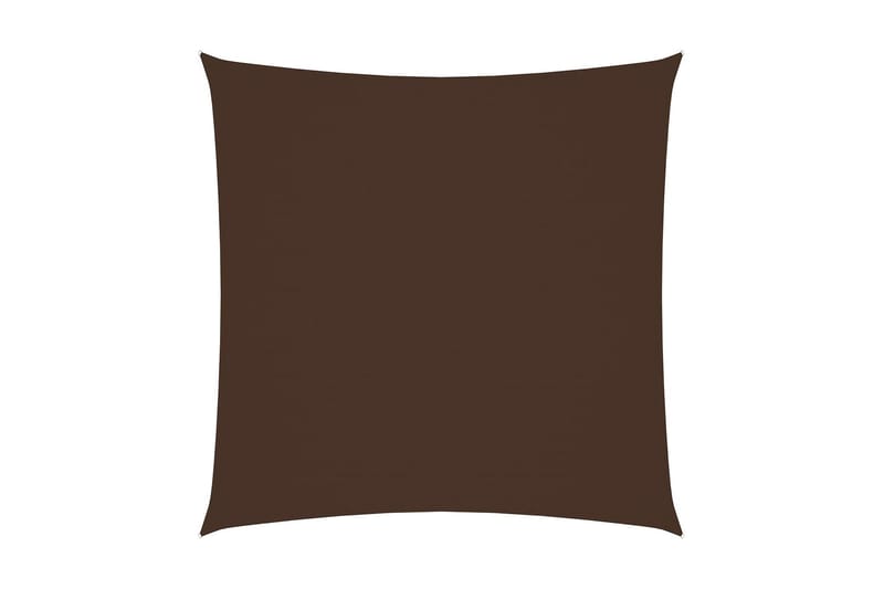 Solseil oxfordstoff kvadratisk 4,5x4,5 m brun - Brun - Solseil