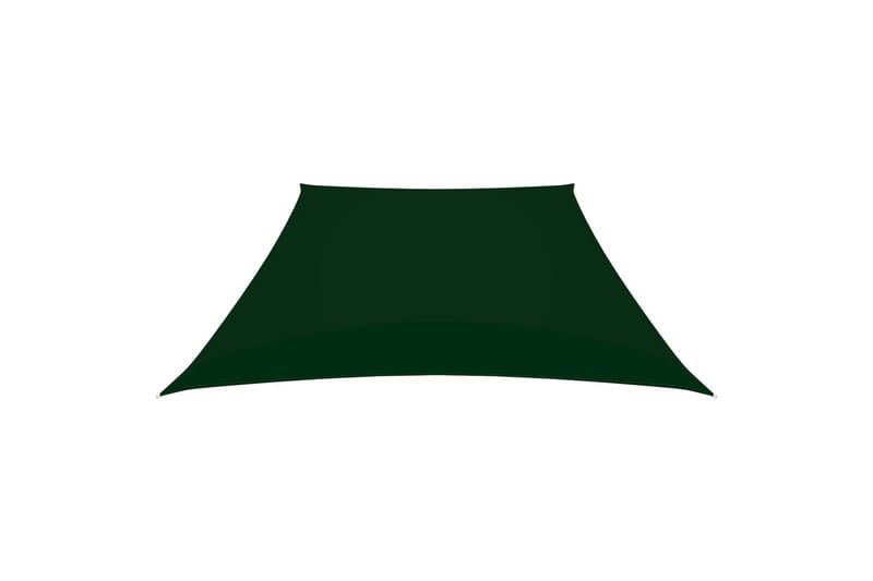 Solseil oxfordstoff trapesformet 4/5x3 m mørkegrønn - grønn - Solseil