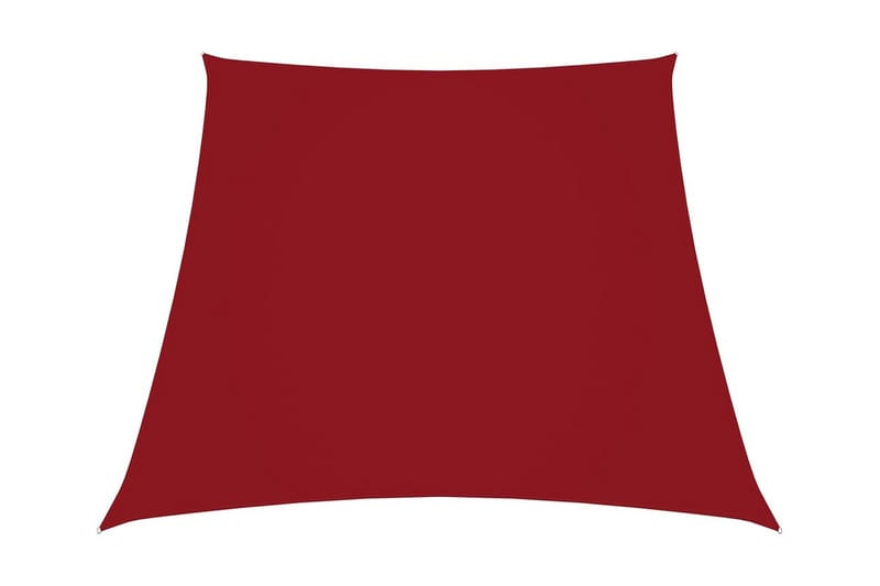 Solseil oxfordstoff trapesformet 4/5x3 m rød - Rød - Solseil