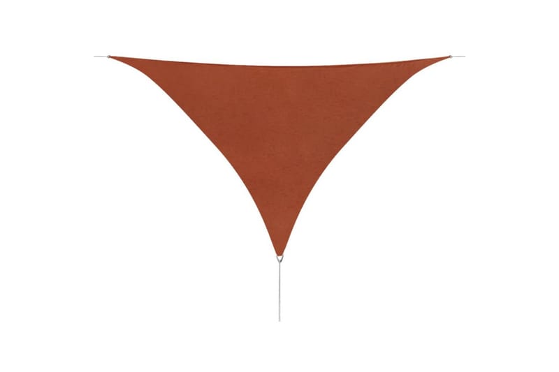 Solseil oxfordstoff trekantet 5x5x5 m terrakotta - Orange - Solseil