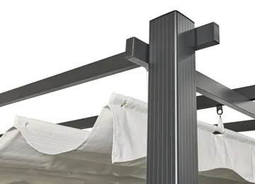 SUNSET Pergola 3×4 m - Grå - Hagemøbler & utemiljø - Solbeskyttelse - Pergola
