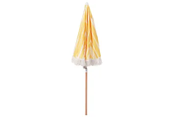 Teulon Parasol 150 cm - Gul/Hvit/Lys Brun - Hagemøbler & utemiljø - Solbeskyttelse - Parasoller - Balkongparasoll