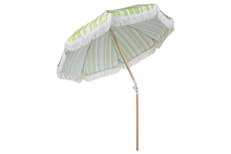 Teulon Parasol 150 cm - Hvit/Lys Brun - Hagemøbler & utemiljø - Solbeskyttelse - Parasoller
