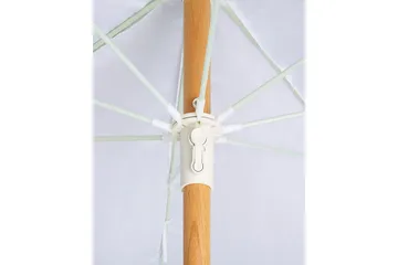 Teulon Parasol 150 cm - Hvit/Lys Brun - Hagemøbler & utemiljø - Solbeskyttelse - Parasoller