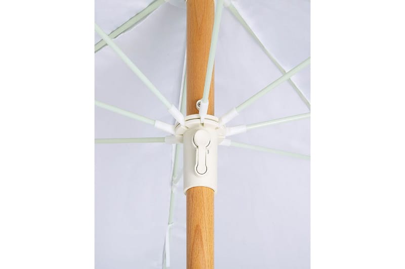 Teulon Parasol 150 cm - Hvit/Lys Brun - Hagemøbler & utemiljø - Solbeskyttelse - Parasoller