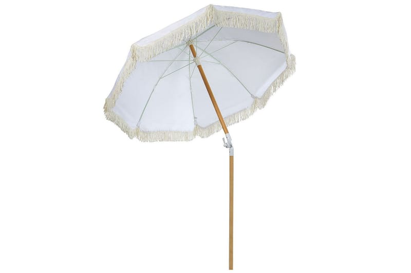 Teulon Parasol 150 cm - Hvit/Lys Brun - Hagemøbler & utemiljø - Solbeskyttelse - Parasoller