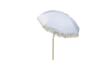 Teulon Parasol 150 cm - Hvit/Lys Brun - Hagemøbler & utemiljø - Solbeskyttelse - Parasoller