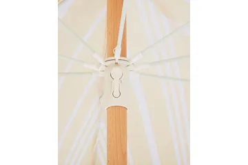 Teulon Parasol 150 cm - Gul/Hvit/Lys Brun - Hagemøbler & utemiljø - Solbeskyttelse - Parasoller - Balkongparasoll