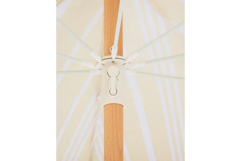 Teulon Parasol 150 cm - Gul/Hvit/Lys Brun - Hagemøbler & utemiljø - Solbeskyttelse - Parasoller - Balkongparasoll