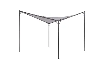 Trädgårdspergola Beliani Aventine Beige/svart Grey, Black - Hagemøbler & utemiljø - Solbeskyttelse - Pergola