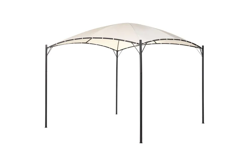 Trädgårdspergola Beliani Vomero Beige/svart Beige||Black