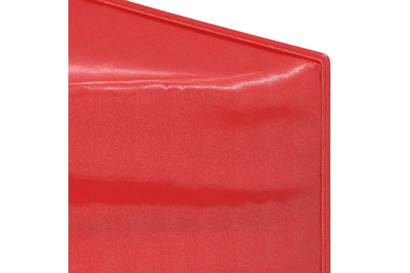 beBasic Sammenleggbart festtelt med sidevegger rød 3x6 m - RÃ¸d - Hagetent & lagertelt