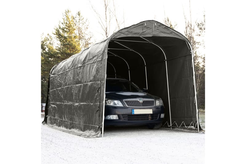 Garasjetelt 14.4m² 500g/m² PVC Grå - Lyfco - Hagemøbler & utemiljø - Utendørsoppbevaring - Hagetent & lagertelt