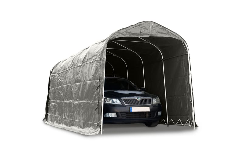 Garasjetelt 14.4m² 500g/m² PVC Grå - Lyfco - Hagemøbler & utemiljø - Utendørsoppbevaring - Hagetent & lagertelt