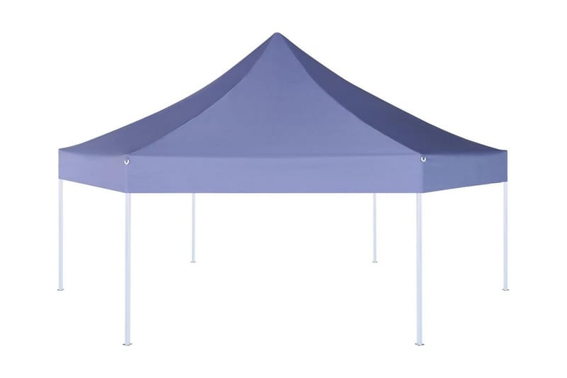 Popup partytelt sammenleggbart sekskantet mørkeblå 3,6x3,1 m - Blå - Hagetent & lagertelt