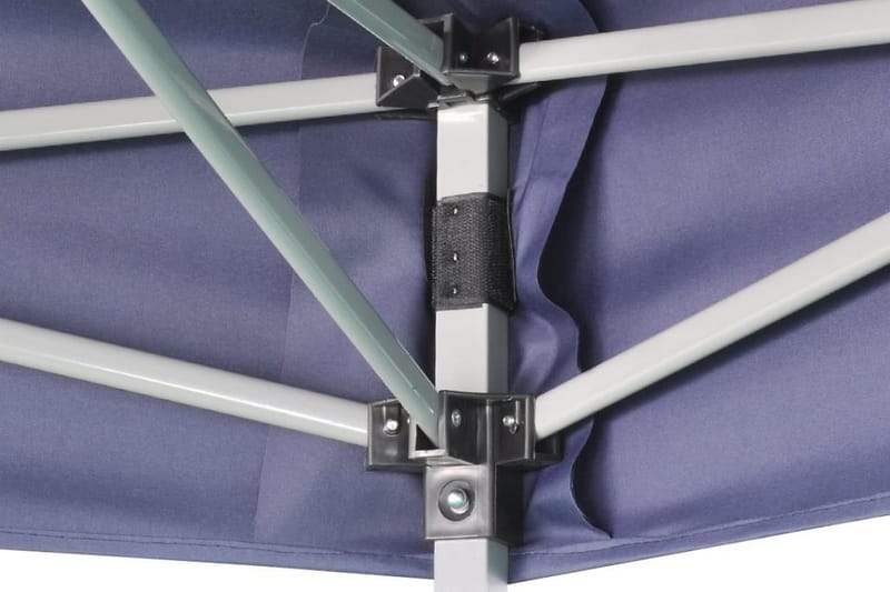 Popup partytelt sammenleggbart sekskantet mørkeblå 3,6x3,1 m - Blå - Hagetent & lagertelt