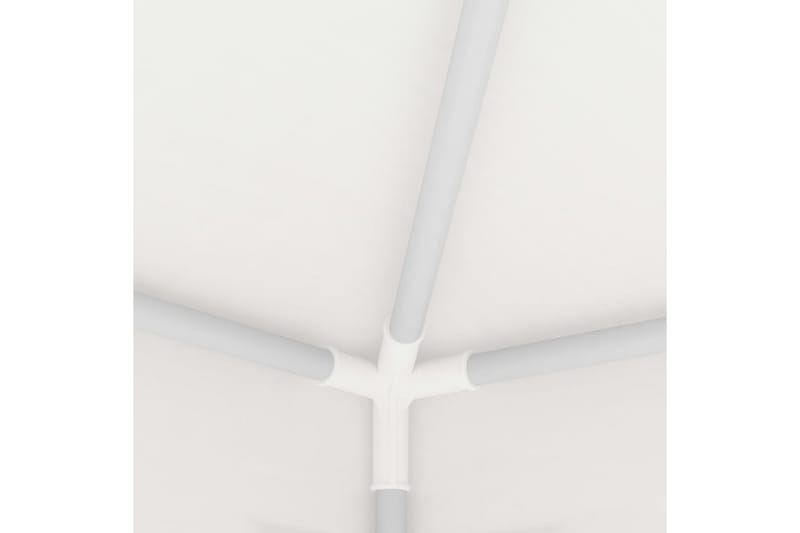 Profesjonelt festtelt med sidevegger 2,5x2,5 m hvit 90 g/m² - Hvit - Hagetent & lagertelt