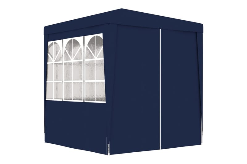 Profesjonelt festtelt med sidevegger 2x2 m blå 90 g/m² - Blå - Hagetent & lagertelt