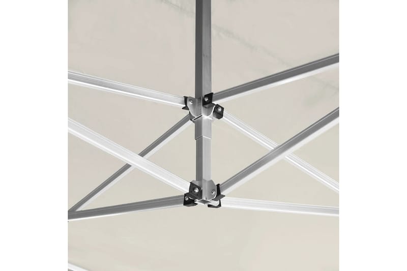 Profesjonelt foldbart festtelt m. vegger aluminium 4,5x3m - Hvit - Hagetent & lagertelt