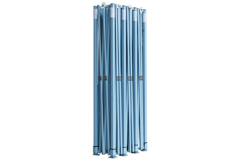 Sammenleggbart festtelt popup med 8 sidevegger 3x9 m blå - Hagetent & lagertelt