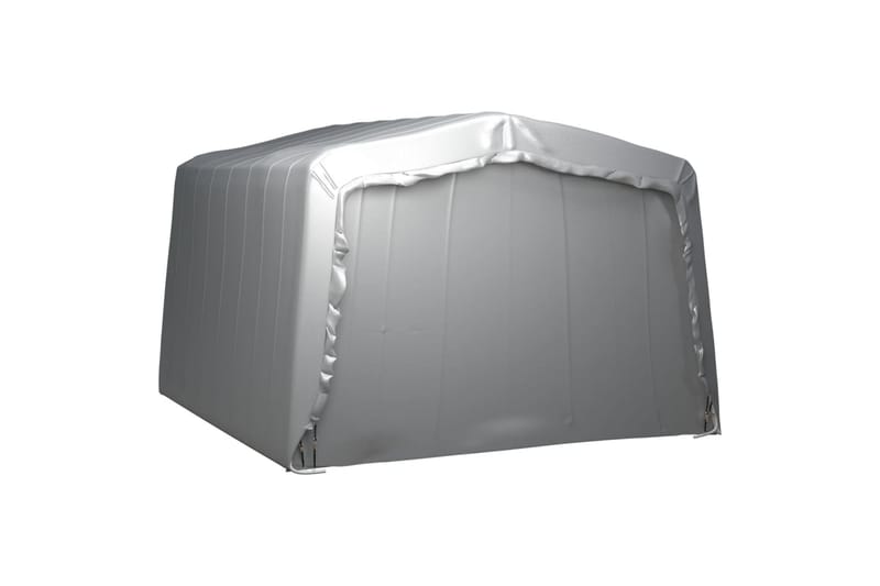 Oppbevaringstelt 370x370 cm stål grå - Grå - Hagetent & lagertelt
