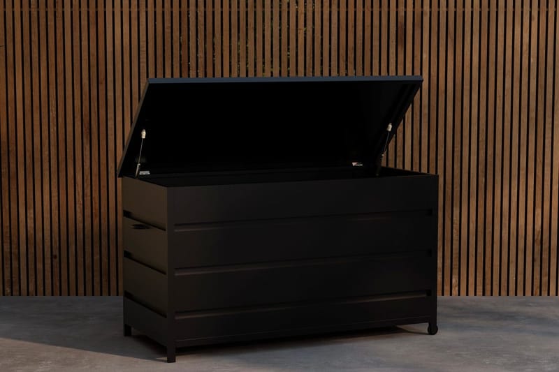 Nisis putekasse utendørs - Svart - Hagemøbler & utemiljø - Utendørsoppbevaring - Puteoppbevaring - Puteboks & putekasse