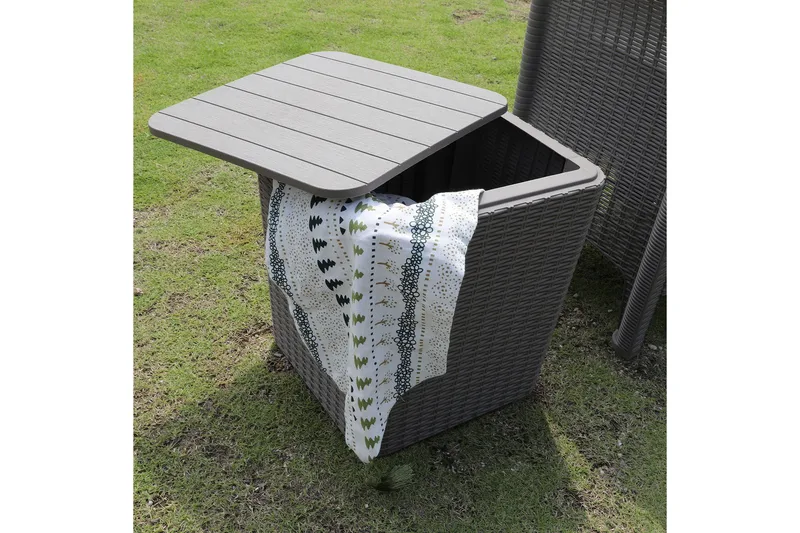 Bocas Oppbevaringsboks Grå - Hagemøbler & utemiljø - Utendørsoppbevaring - Puteoppbevaring - Puteboks & putekasse
