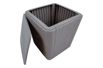 Bocas Oppbevaringsboks Grå - Hagemøbler & utemiljø - Utendørsoppbevaring - Puteoppbevaring - Puteboks & putekasse