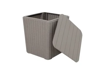 Bocas Oppbevaringsboks Grå - Hagemøbler & utemiljø - Utendørsoppbevaring - Puteoppbevaring - Puteboks & putekasse