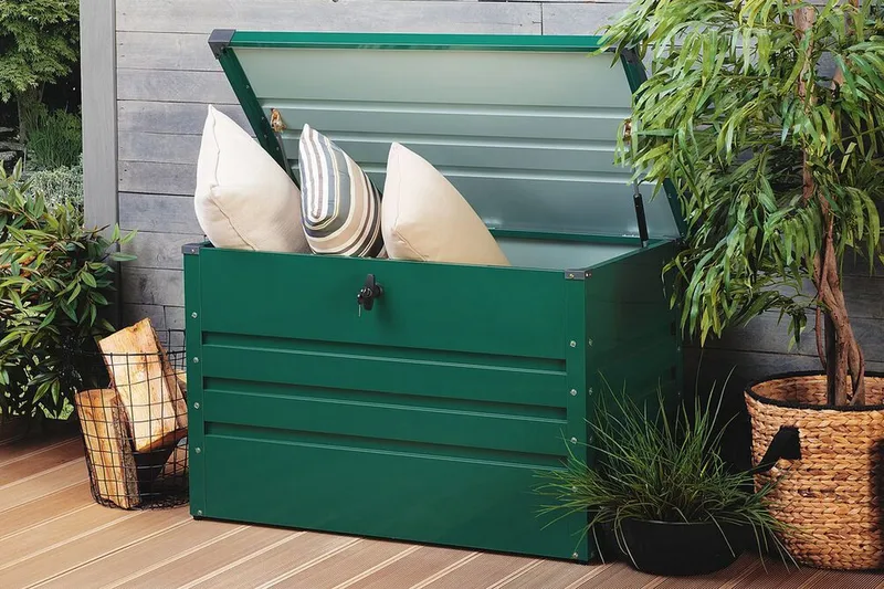 Cebrosa Putekasse 62 | 100 | 64 cm - Grønn - Hagemøbler & utemiljø - Utendørsoppbevaring - Puteoppbevaring - Puteboks & putekasse