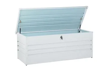 Cebrosa Puteboks 165 cm - Hvit - Hagemøbler & utemiljø - Utendørsoppbevaring - Puteoppbevaring - Puteboks & putekasse