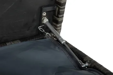 Gigant vanntett puteboks XL for utendørs bruk – Oppbevaringsboks i kunstrotting (B150xD90xH101 cm) - Grå - Hagemøbler & utemiljø - Utendørsoppbevaring - Puteoppbevaring - Puteboks & putekasse