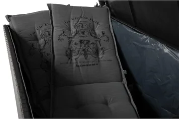 Gigant vanntett puteboks XL for utendørs bruk – Oppbevaringsboks i kunstrotting (B150xD90xH101 cm) - Svart - Hagemøbler & utemiljø - Utendørsoppbevaring - Puteoppbevaring - Puteboks & putekasse